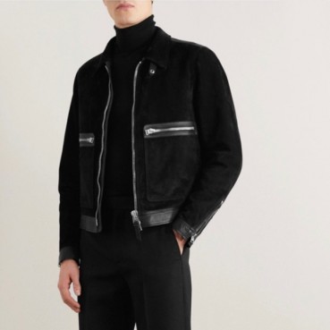 톰포드 남성 블랙 가죽 자켓 - Tomford Mens Black Jackets 