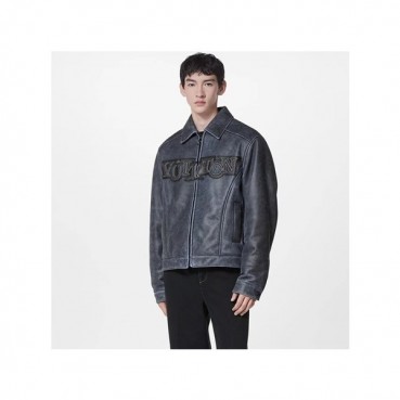 루이비통 남성 블랙 가죽 자켓 - Louis vuitton Mens Black Jackets 