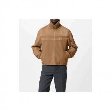 루이비통 남성 카멜 가죽 자켓 - Louis vuitton Mens Camel Jackets 