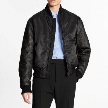 루이비통 남성 가죽 자켓 - Louis vuitton Mens Black Jackets 