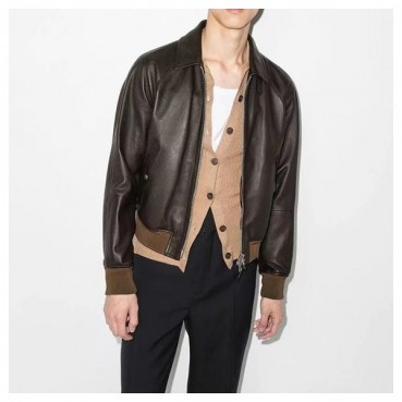 톰포드 남성 브라운 가죽 자켓 - Tomford Mens Brown Jackets 