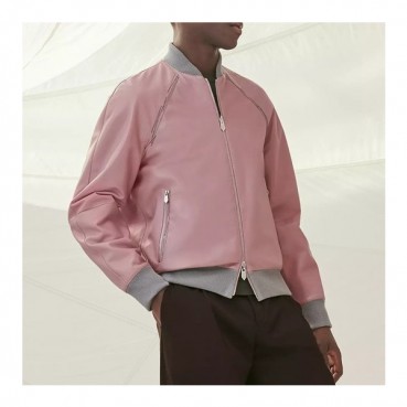 에르메스 남성 핑크 가죽 자켓 - Hermes Mens Pink  Jackets 