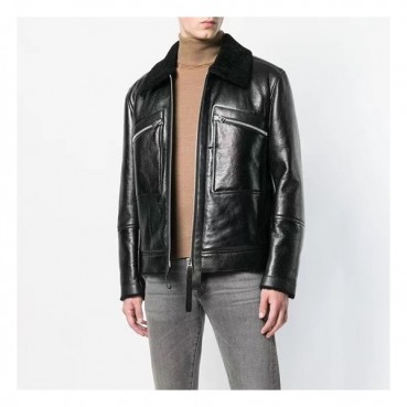 톰포드 남성 블랙 가죽 자켓 - Tomford Mens Black Jackets 