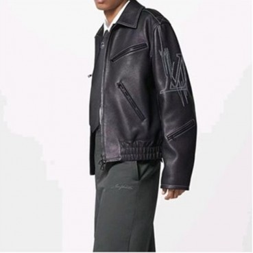 루이비통 남성 가죽 자켓 - Louis vuitton Mens Black Jackets 