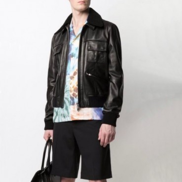 아미리 남성 캐쥬얼 블랙 가죽 자켓 - Amiri Mens Black Jackets 