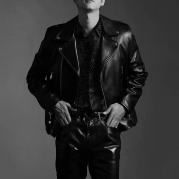 입생로랑 남성 블랙 가죽 자켓 - Saint Laurent Mens Black Jackets 