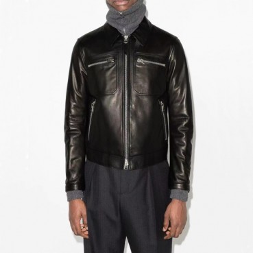톰포드 남성 블랙 가죽 자켓 - Mens Black Jackets 