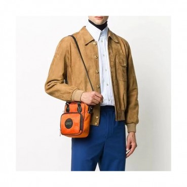 구찌 남성 카멜 가죽 자켓 - Mens Camel Jackets 