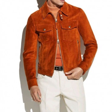 톰포드 남성 카멜 가죽 자켓 - Mens Camel Jackets 