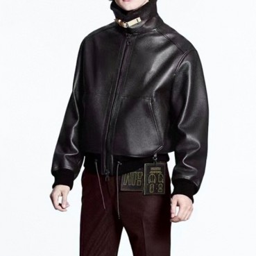루이비통 남성 블랙 가죽 자켓 - Mens Black Jackets 