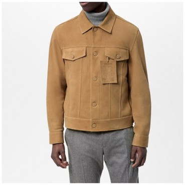 루이비통 남성 카멜 가죽 자켓 - Mens Camel Jackets 