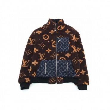 Louis vuitton  Mens Logo Leather Jackets Brown - 루이비통 2021 남성 로고 가죽 자켓 Lou03901x Size(m 