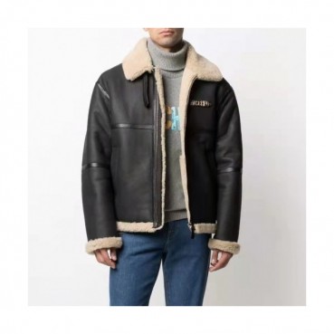 Moschino  Mm/WmTrendy Leather Black - 모스키노 2021 남자 트렌디 가죽 자켓 Mos0212x Size(m 