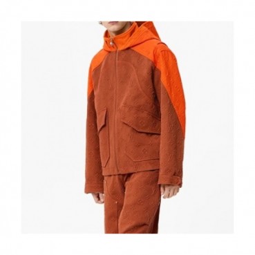 Louis vuitton  Mens Logo Leather Jackets Orange - 루이비통 2021 남성 로고 가죽 자켓 Lou03835x Size(s 