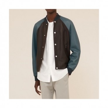 Hermes Mens Leather Jacket - 에르메스 남성 가죽 자켓 