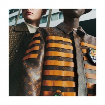 Louis vuitton  Mens Logo Leather Jackets Brown - 루이비통 2021 남성 로고 가죽 자켓 Lou03831x Size(s 