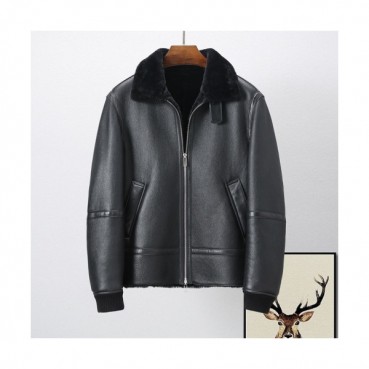 Ermenegildo Zegna  Mens Business Leather Jackets Black - 에르메네질도 제냐 2021 남성 비지니스 가죽 자켓 Zeg0323x Size(m 