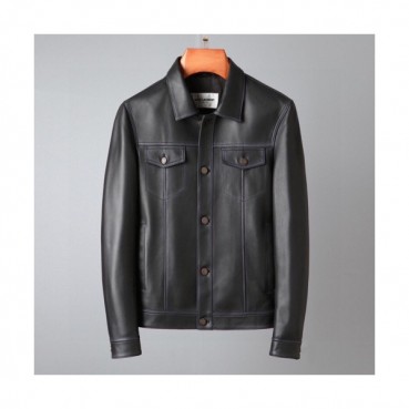 [1:1]Saint Laurent  Mens Casual Leather Jackets Black - 입생로랑 2021 남성 캐쥬얼 가죽 자켓 Ysl0128x Size(m 