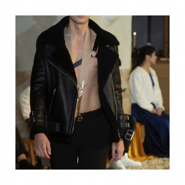 Acne Sstudios  Mm/Wm Casual Leather Jackets Black - 아크네 2021 남/녀 캐쥬얼 가죽 자켓 Acn0135x Size(s 