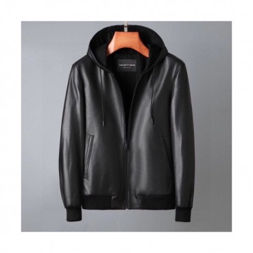 Ermenegildo Zegna  Mens Business Leather Jackets Black - 에르메네질도 제냐 2021 남성 비지니스 가죽 자켓 Zeg0317x Size(m 