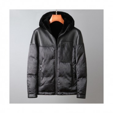 Louis vuitton  Mens Logo Leather Jackets Black - 루이비통 2021 남성 로고 가죽 자켓 Lou03777x Size(m 