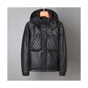 Louis vuitton  Mens Logo Leather Jackets Black - 루이비통 2021 남성 로고 가죽 자켓 Lou03773x Size(m 