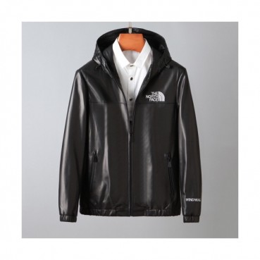 Moncler Mens Patch Logo Modern Leather Jackets Black - 몽클레어 2021 남성 패치 로고 모던 가죽 자켓 Moc02396x Size(m 