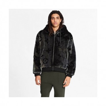 Louis vuitton  Mens Logo Leather Jackets Black - 루이비통 2021 남성 로고 가죽 자켓 Lou03752x Size(m 