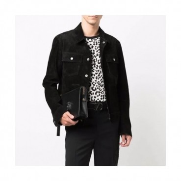 Tom Ford  Mens Logo Casual Leather Jacket Black - 톰포드 2021 남성 로고 캐쥬얼 자켓 Tomf0028x Size(s 