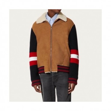Valentino Mens Leather Jacket Brown - 발렌티노 남성 로고 캐쥬얼 가죽 자켓 