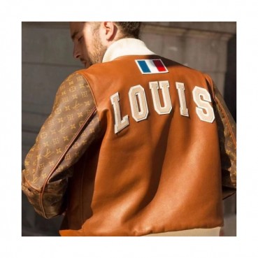 Louis vuitton  Mens Logo Leather Jackets Brown - 루이비통 2021 남성 로고 가죽 자켓 Lou03691x Size(m 