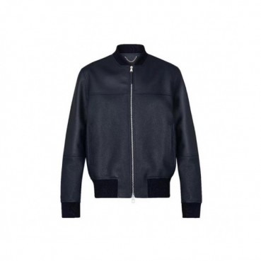 Louis vuitton  Mens Logo Leather Jackets Black - 루이비통 2021 남성 로고 가죽 자켓 Lou03659x Size(m 