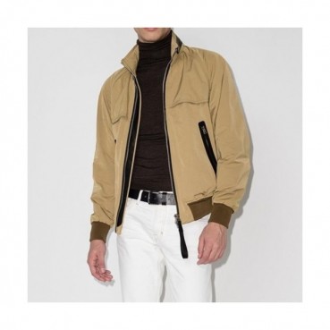Tom Ford  Mens Logo Casual Leather Jacket Camel - 톰포드 2021 남성 로고 캐쥬얼 자켓 Tomf0023x Size(m 