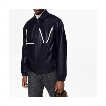 Louis vuitton  Mens Logo Leather Jackets - 루이비통 2021 남성 로고 가죽 자켓 Lou03532x Size(m 