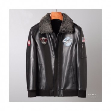 [발렌시아가]Balenciaga 2020 Mens Logo Casual Leather Jackets - 발렌시아가 2020 남성 로고 캐쥬얼 가죽 재킷 Bal0915x.Size(m 