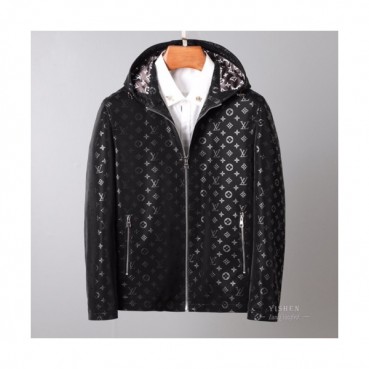 [루이비통]Louis vuitton 2020 Mens Logo Leather Jackets - 루이비통 2020 남성 로고 가죽 자켓 Lou02466x.Size(m 