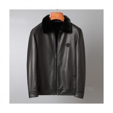 [베르사체]Versace 2020 Logo Mens Casual Leather Jacket - 베르사체 2020 남성 캐쥬얼 가죽 자켓 Ver0744x.Size(m 