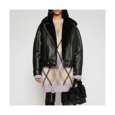 Acne Sstudios 2019 Womens Casual Leather Jacket - 아크네 2019 여성 캐쥬얼 가죽 자켓 Acn0112x.Size(s 