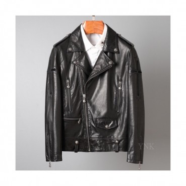 [크롬하츠]Chrome Hearts 2020 Mens Logo Casual Leather Jacket - 크롬하츠 2020 남성 로고 캐쥬얼 가죽 자켓 Chr0306x.Size(m 