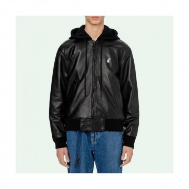 [오프화이트]Off-white 2020 Mens Logo Casual Leather Jackets 