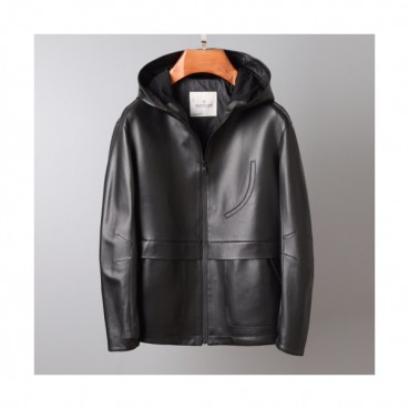 Moncler 2020 Mens Patch Logo Modern Leather Jackets - 몽클레어 2020 남성 패치 로고 모던 가죽 자켓 Moc01918x.Size(m 