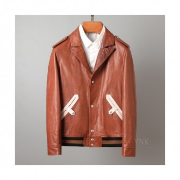 [1:1]Saint Laurent 2020 Mens Classic Leather Jackets - 입생로랑 2020 남성 클래식 가죽 자켓 Ysl0092x.Size(m 