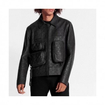 [루이비통]Louis vuitton 2020 Mens Logo Leather Jackets - 루이비통 2020 남성 로고 가죽 자켓 Lou02290x.Size(m 