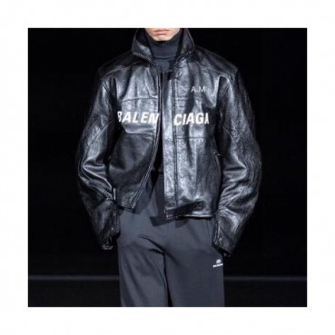 [발렌시아가]Balenciaga 2020 Mens Logo Casual Leather Jackets - 발렌시아가 2020 남성 로고 캐쥬얼 가죽 재킷 Bal0774x.Size(m 