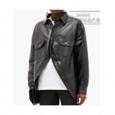 [발렌시아가]Balenciaga 2020 Mens Logo Casual Leather Jackets - 발렌시아가 2020 남성 로고 캐쥬얼 가죽 재킷 Bal0753x.Size(s 