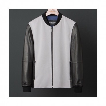 [알마니]Armani 2020 Mens Logo Casual Leather Jackets - 알마니 2020 남성 로고 캐쥬얼 가죽 자켓 Arm0593x.Size(m 
