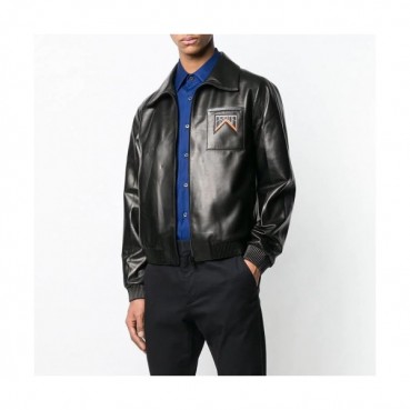 [프라다]Prada 2020 Mens Logo Casual Leather Jackets - 프라다 2020 남성 로고 캐쥬얼 가죽 자켓 Pra0937x.Size(m 
