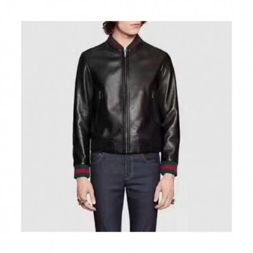 [구찌]Gucci 2020 Mens Classic Leather Jackets - 구찌 2020 남성 클래식 캐쥬얼 가죽 자켓 Guc02021x.Size(m 