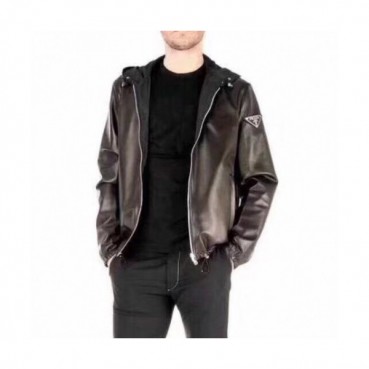 Prada 2019 Mens Logo Casual Leather Jacket - 프라다 2019 남성 로고 캐쥬얼 가죽 자켓 Pra0889x.Size(m 