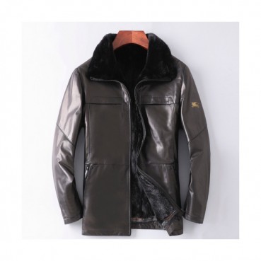 Burberry 2019 Mens Casual Leather Jacket - 버버리 2019 남성 캐쥬얼 가죽 자켓 Bur01726x.Size(l 